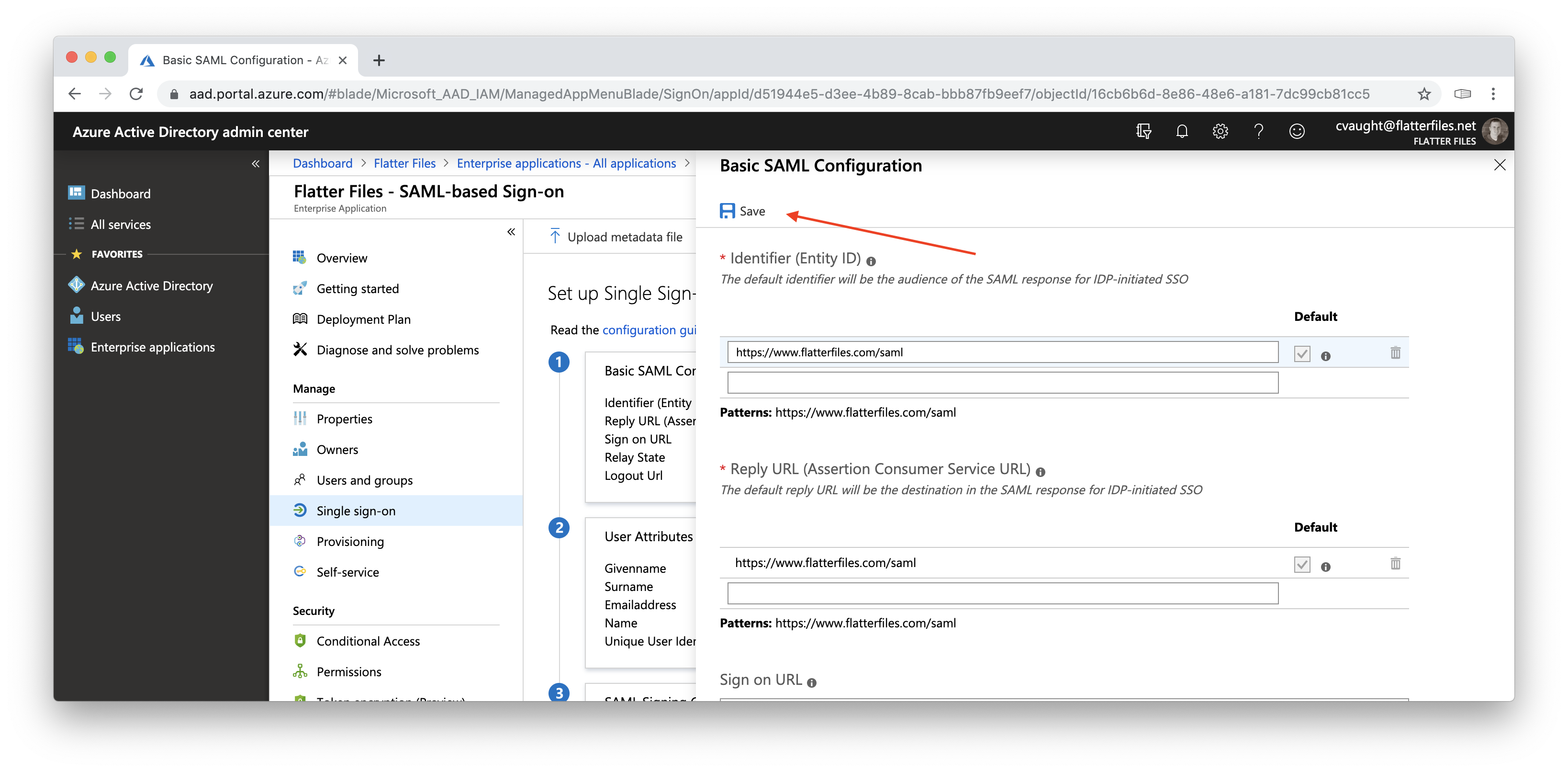 SAML Config 1