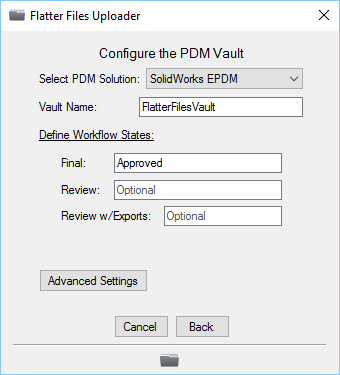 EPDM Vault Config