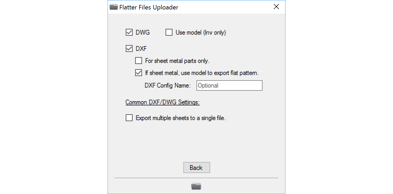 Inventor/SolidWorks Options