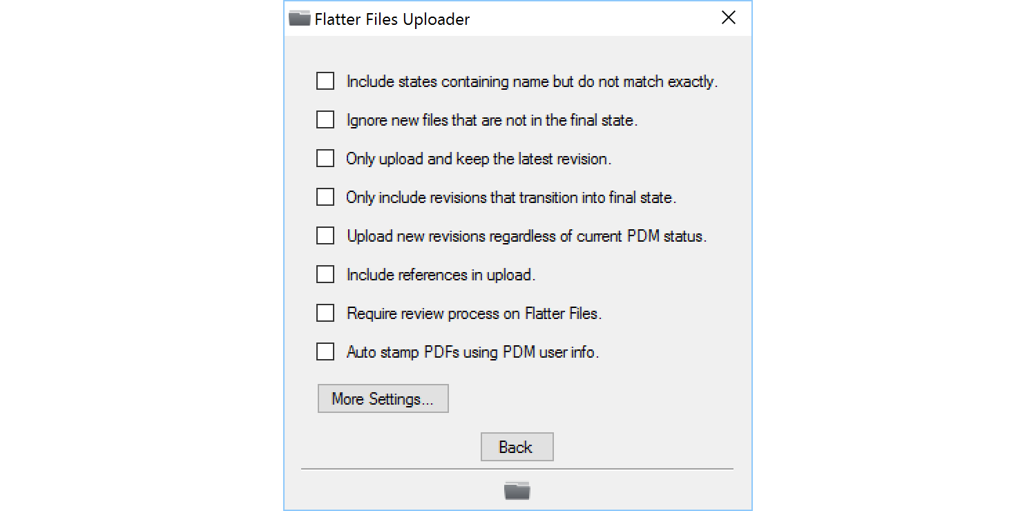 PDM Advanced Settings