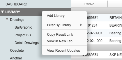 Library Right Click